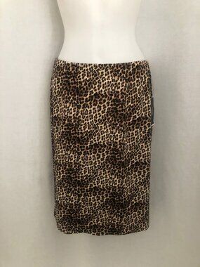 Alfani Leopard Animal Print Pencil Skirt Size 4 NWT